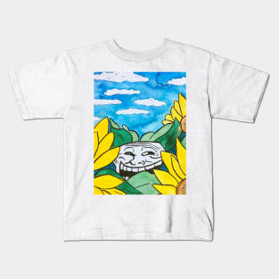 Ukiyo-e meme: U Mad? [Troll Face] Kids T-Shirt